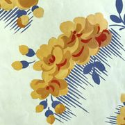 Original gouache on paper from Editions JEHLEM, floral decoration (yellow), twentieth century, Paris