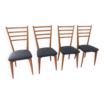 Set of 4 chairs from the 1950s