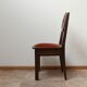 Ensemble de six chaises à manger art déco en chêne Français (6)