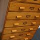 German beech industrial apothecary cabinet, mid-20th century