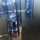 Veca Fontana Arte Italy Blue Vintage 70s Chandelier Transformed Lamp