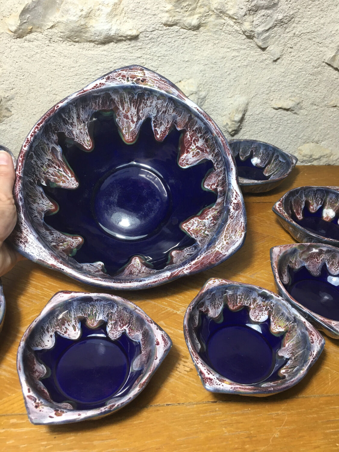 Ceramic set by Gaubier