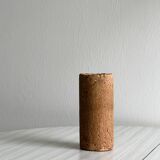 Raw stoneware vase, minimalist natural style