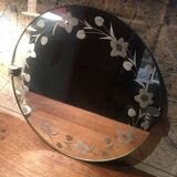 Round mirror art deco style Ø 36