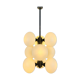 Kaiser chandelier with 9 arms in chrome, 1960s, Germany