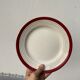 9 dessert plates Sarreguemines Digoin Regence gold and red