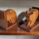 Wooden bookends