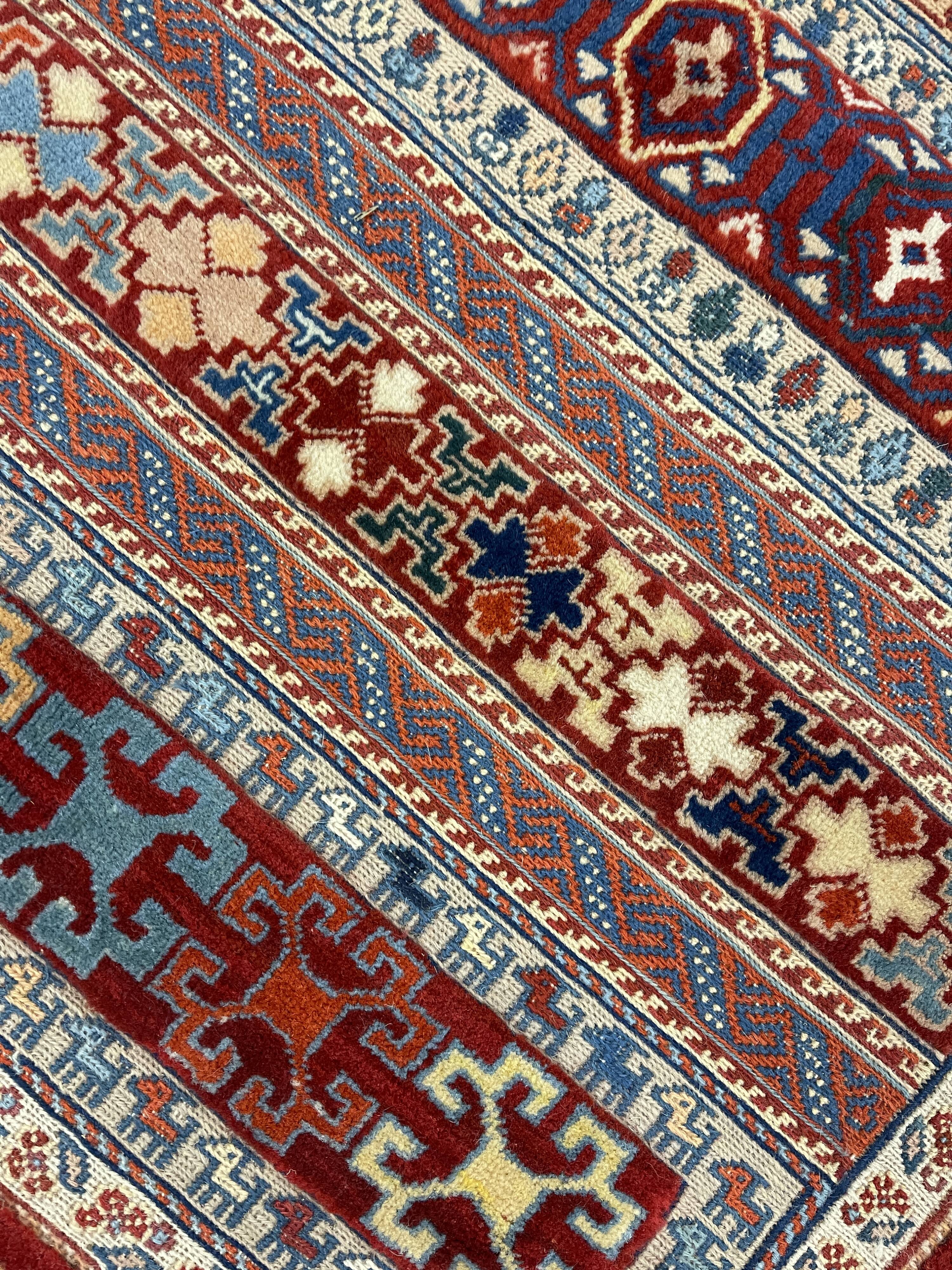 Vintage Style Red Kilim Rug Wool Handmade Tribal Flatweave 167x108cm