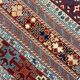 Tapis Kilim rouge style vintage en laine tissée à plat à la main, style tribal, 167 x 108 cm