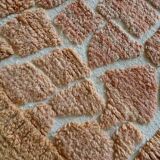 Large Berber rug Beni Ouarain ochre mottled wool