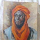 Tableau huile portrait orientaliste