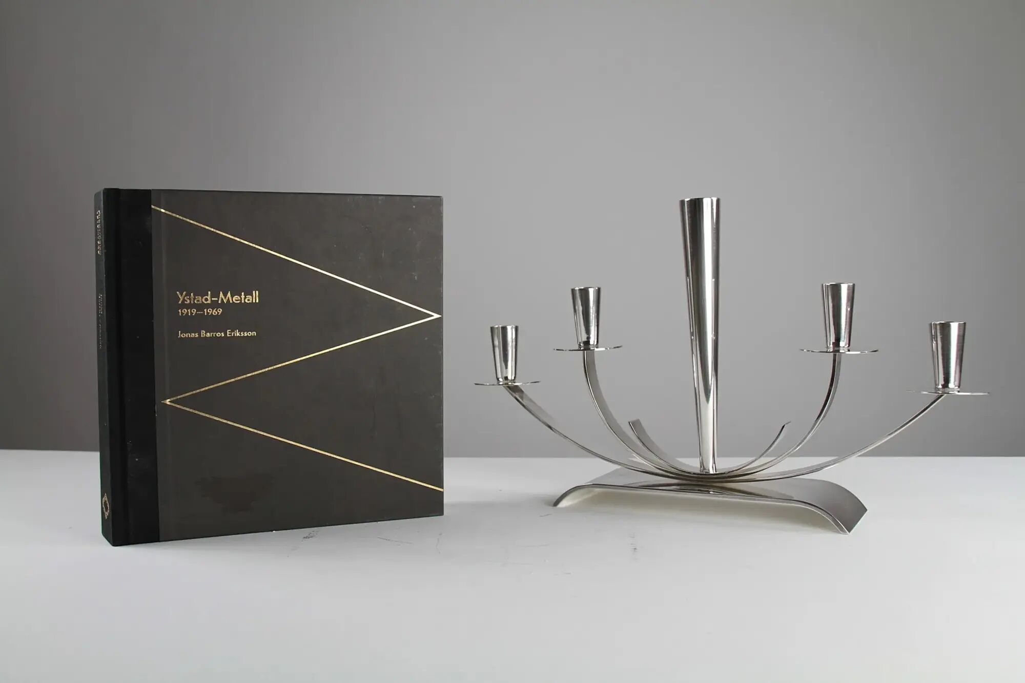 Candelabra model 3240-88 by Walter Andersson for Ystad-Metall, Sweden, 1950s