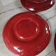4 antique fondue plates