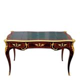Bureau en marqueterie et bronze doré signé rinck à paris