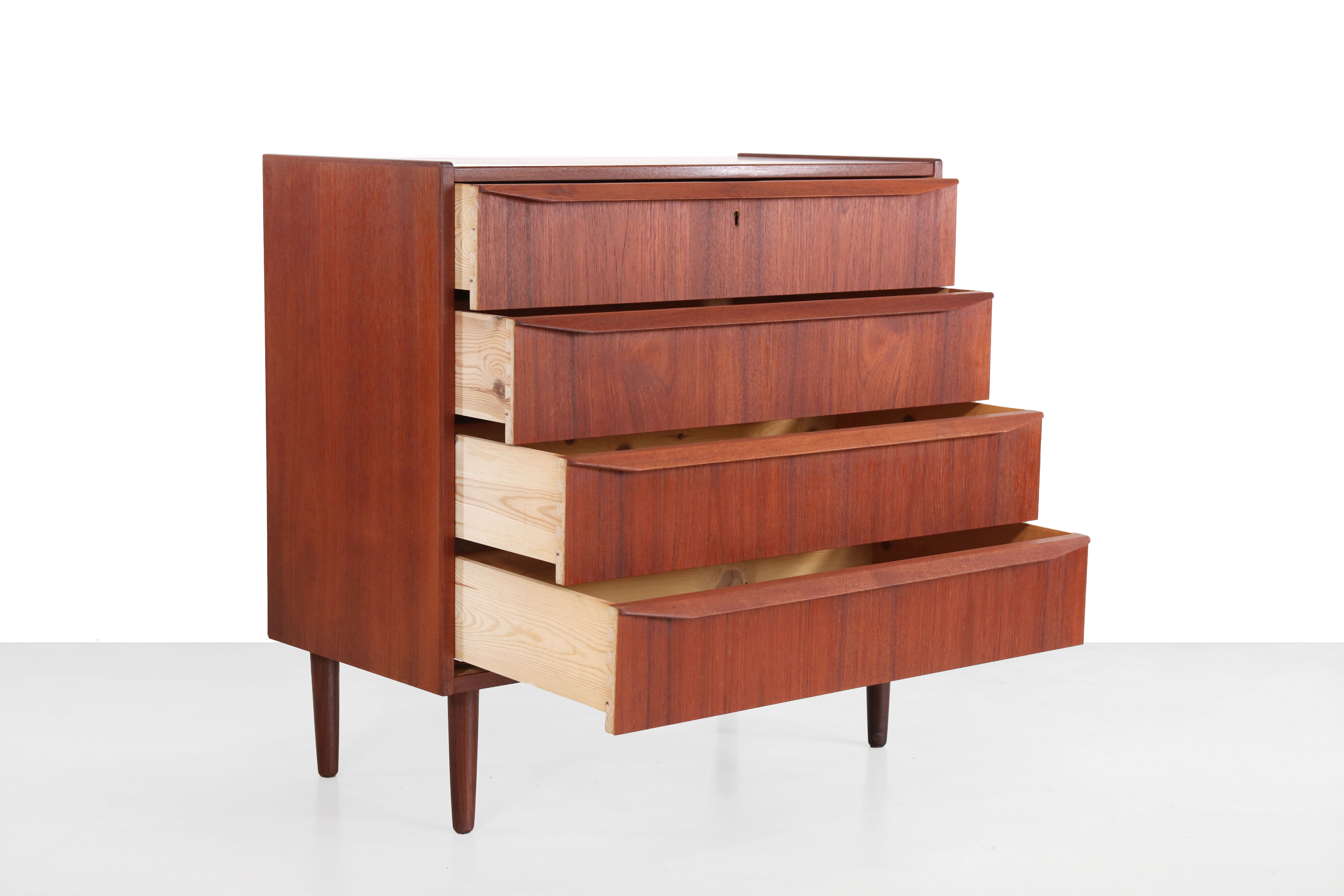 Danish design chest of drawers in teak