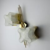 Sciolari house wall lamp, 2 fires Murano, Italy, 1970