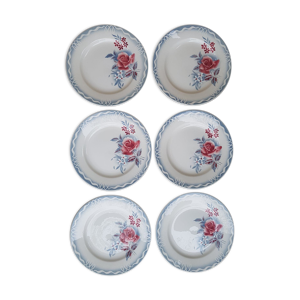 lot de 6 assiettes Digoin