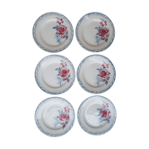 Set of 6 plates Digoin Sarreguemines model Lot
