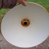 Vintage Red Metal Pendant Light