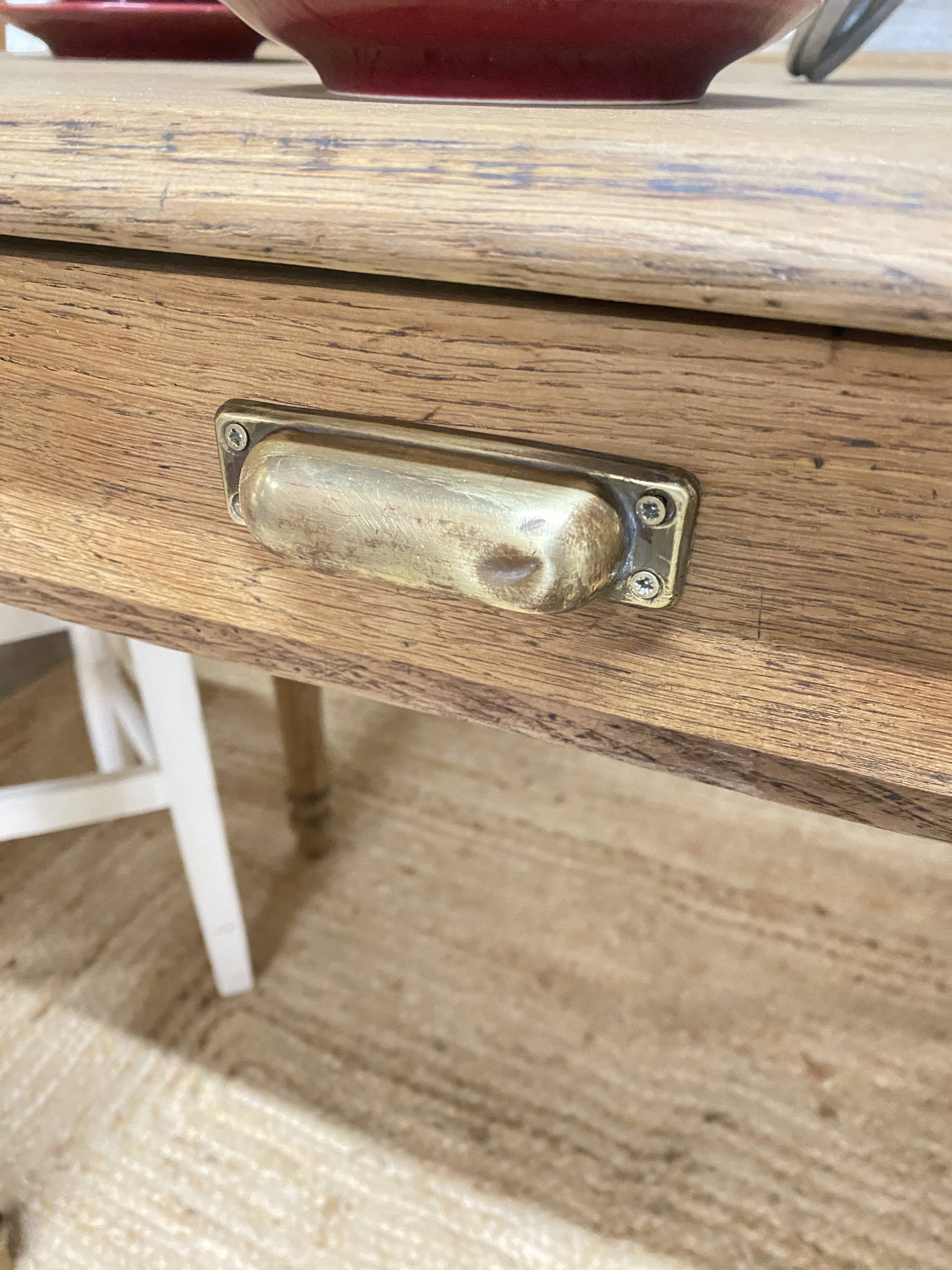 Petite table de ferme en chêne