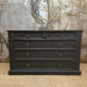 Commode empire noire velours