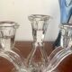 Pair of crystal candlesticks