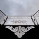 Antique octagonal Venetian wall mirror