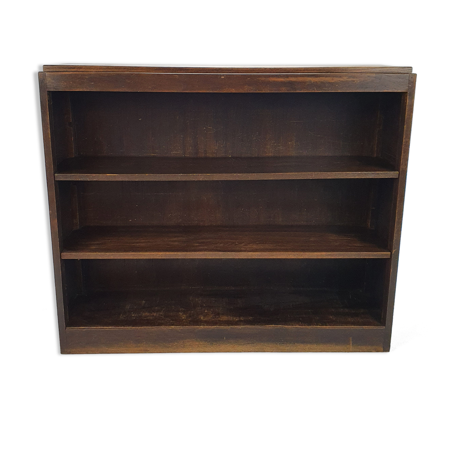Dutch Modernist Oak Book Cabinet, 1930s