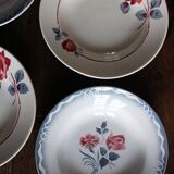 6 Art Deco deep plates Marinette Juliette Digoin Sarreguemines