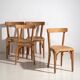 Vintage Viennese style chairs (c.1940). Set of 4 pieces.