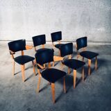 MCM Dutch Design Dining Chairs attributed to Cor Alons for Gouda Den Boer, 1950s, Set of 6