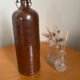 Vintage stoneware and porcelain bottle
