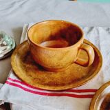 Set of 2 Faïence de Quimper chocolate cups