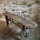 Vintage French Pine Bench – 1960s Seat or Side Table