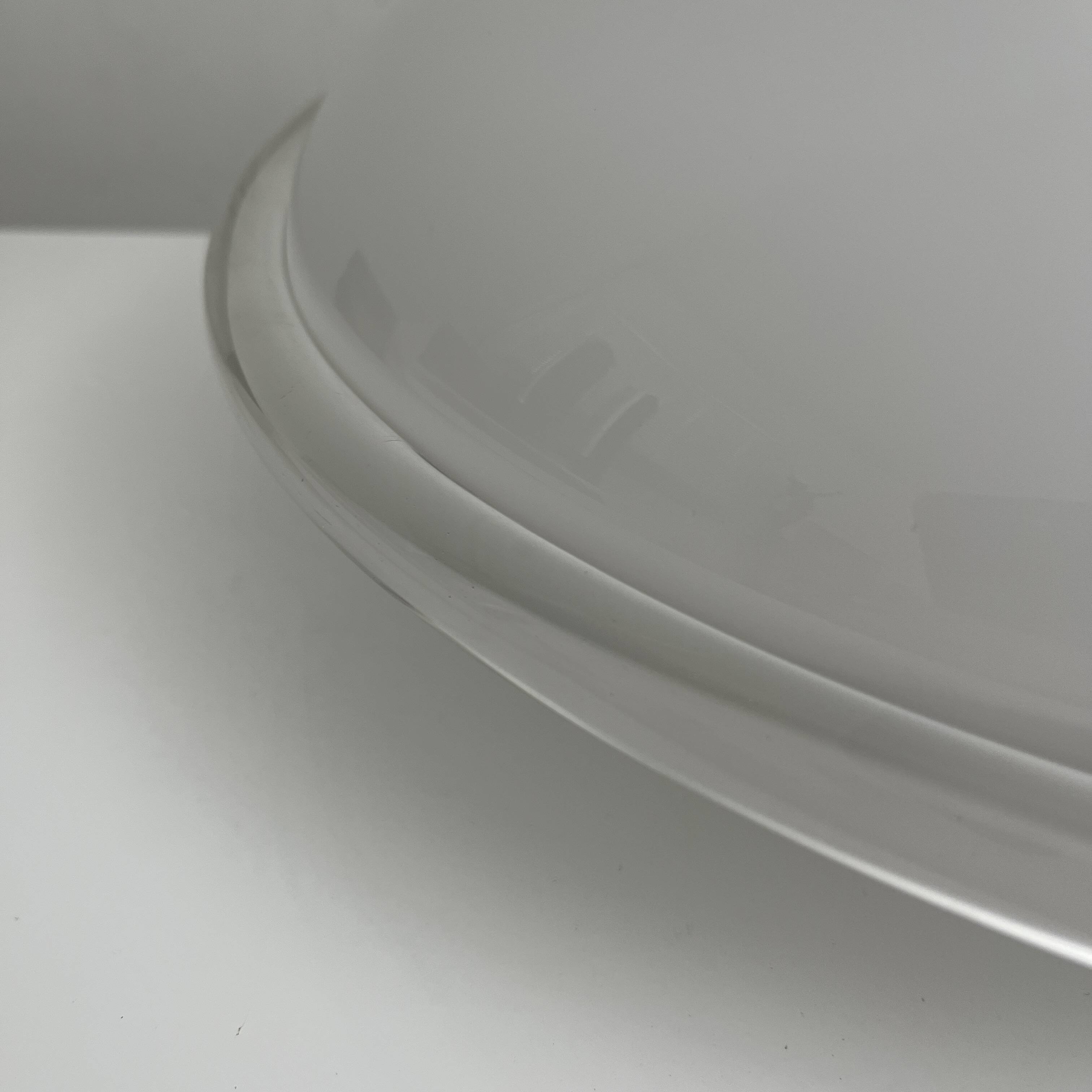 Vintage opal glass ceiling light Saturne Leucos 1970 Italy Diameter 39