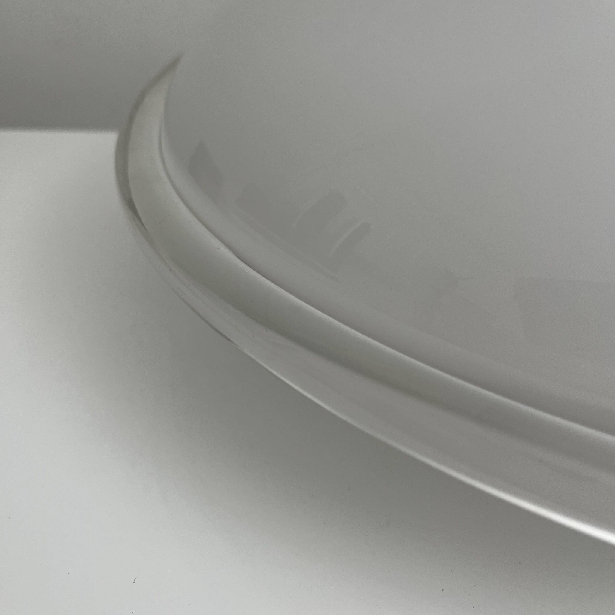 Vintage opal glass ceiling light Saturne Leucos 1970 Italy Diameter 39
