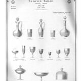 Antique Baccarat tortoiseshell cut crystal liqueur carafe H18cm 1900