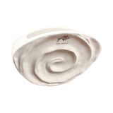 Porcelain, hand-formed Shell vase, Sandra Rich, Germany, 1990s.