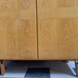 All shelf wardrobe cabinet in ash wood by františek mezulánik  for novy domov