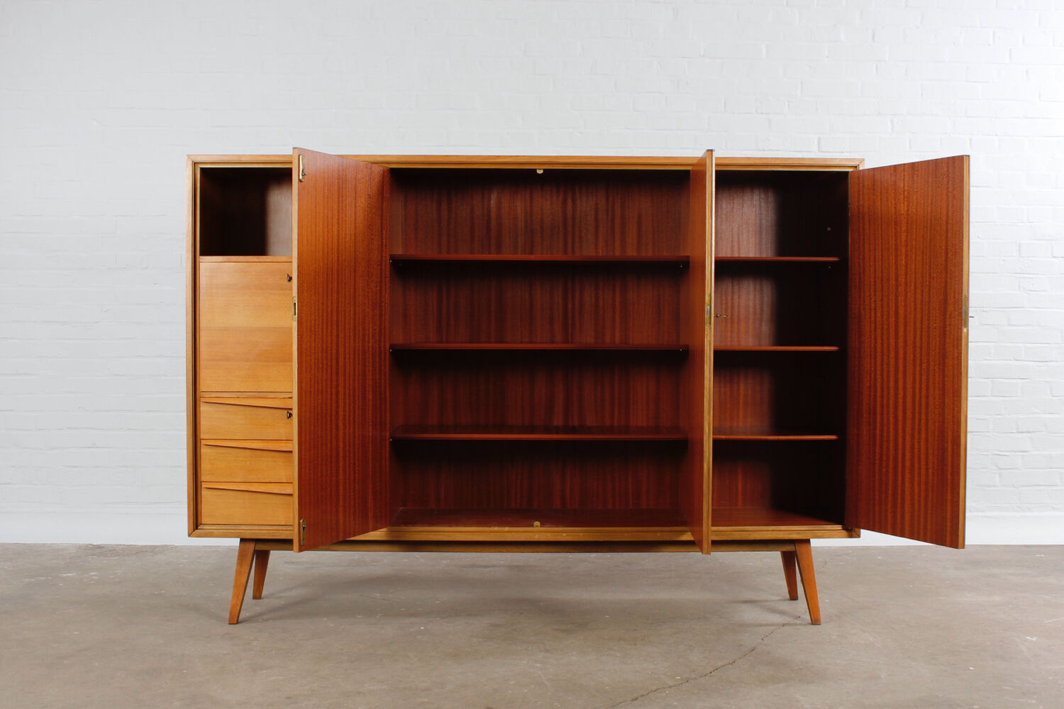 Vintage Highboard Sideboard Mid Century Design 50er 60er