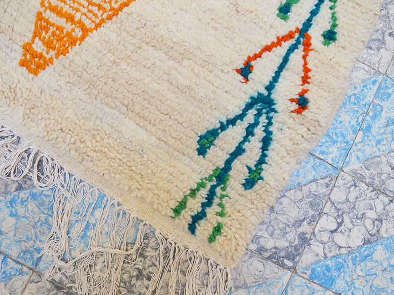 Colorful diamond berber carpet 260 x 154 cm