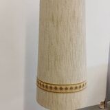 Glass and brass floor lamp