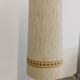 Glass and brass floor lamp