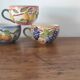 4 tasses en barbotine