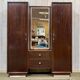 Art Deco wardrobe-dressing table stamped RINCK 115 Faubourg St Antoine Paris