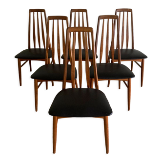 6 chaises Eva de Niels Koefoed pour Koefoed Hornslet