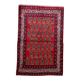 Handmade vintage Persian Hamadan rug 137cm x 210cm, 1960s