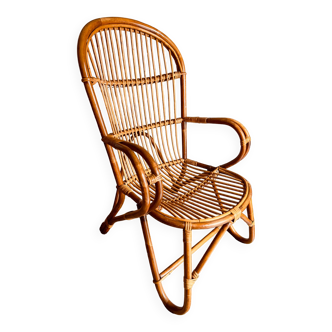 Rattan armchair