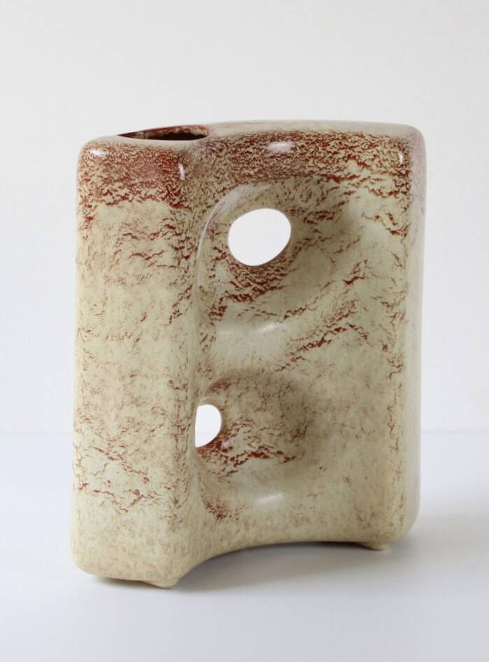 1970s ceramic vase, Roberto Rigon for Bertoncello