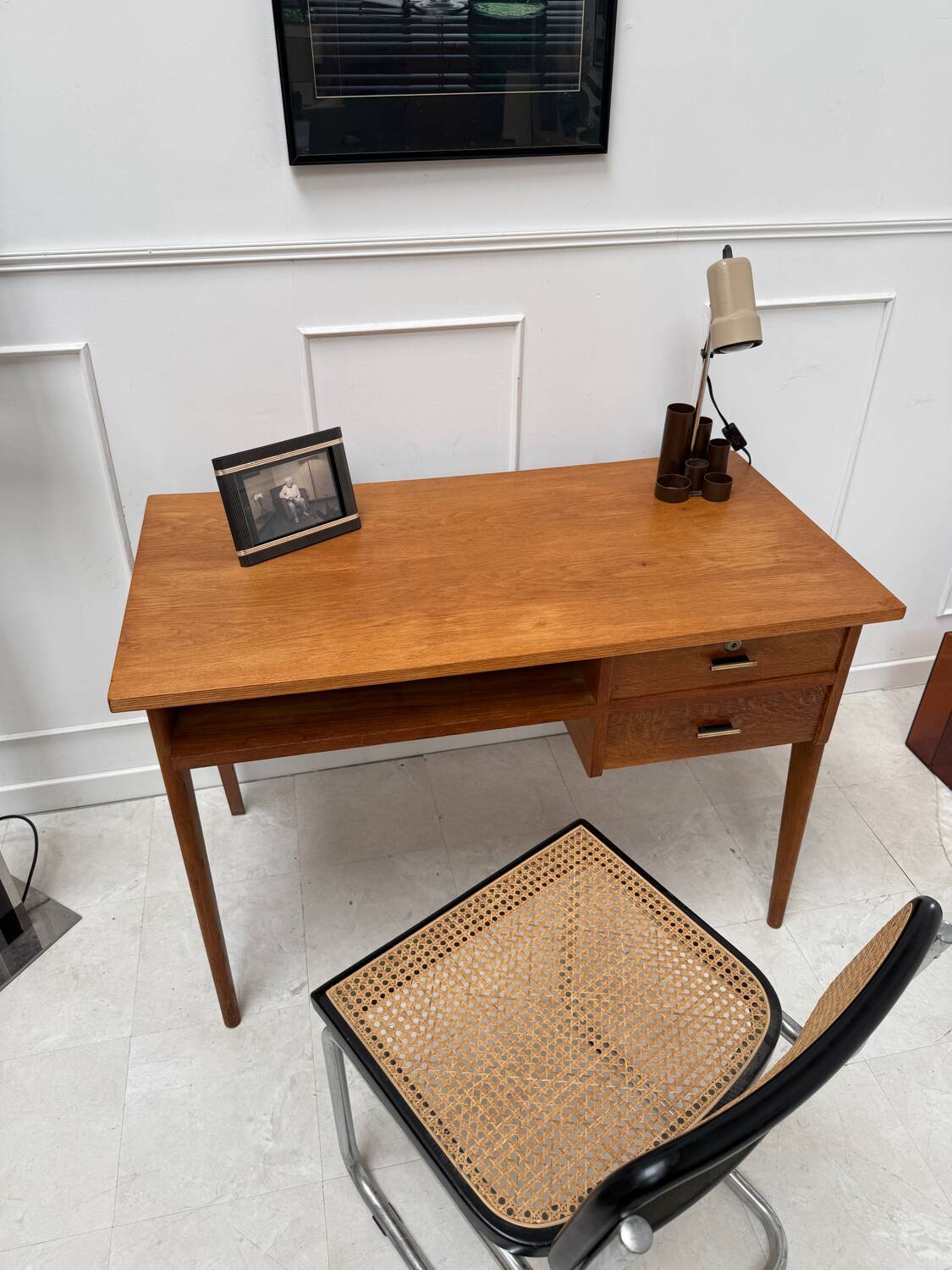 Desk with compass legs
